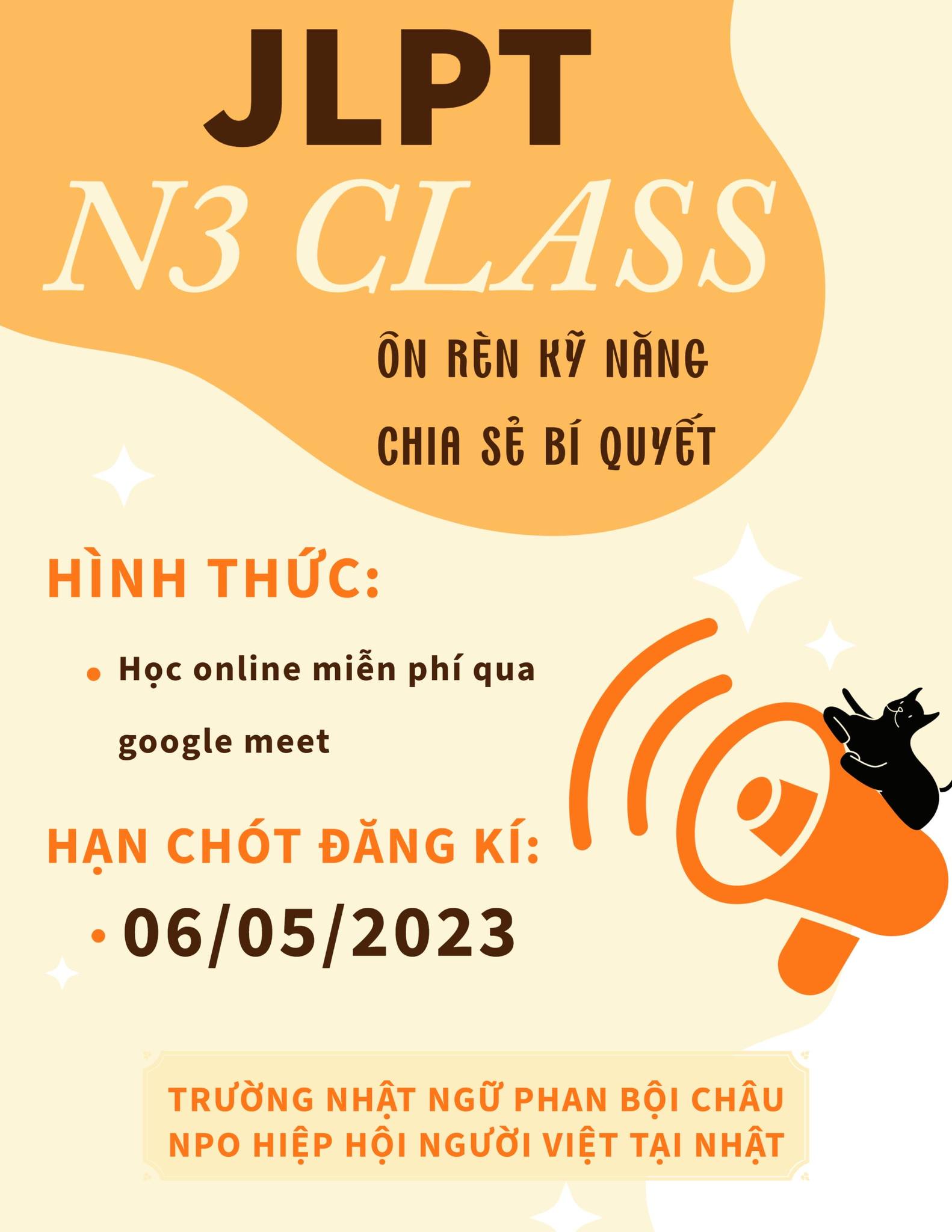 Lớp luyện thi JLPT kỳ mùa hè 2023