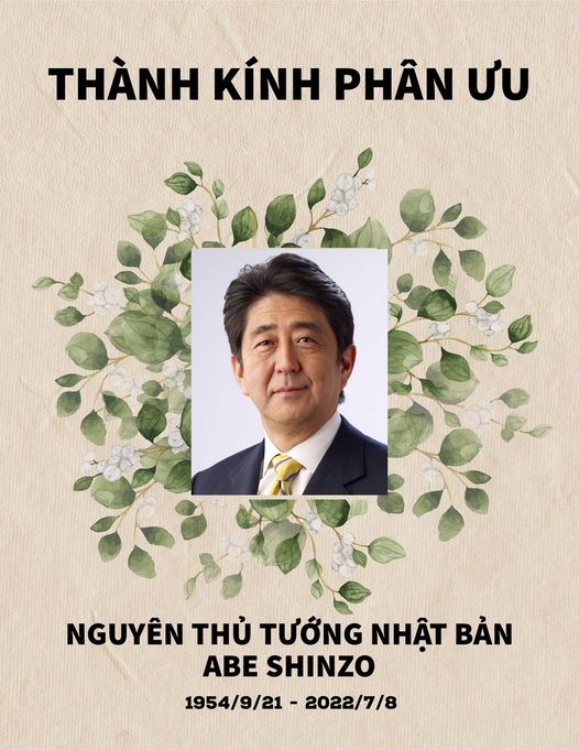Nguyên Thủ tướng Nhật Bản Abe Shinzo qua đời